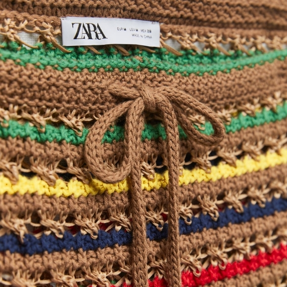 🆕️ Zara 2pc Striped Knit Skirt Set - Picture 4 of 4